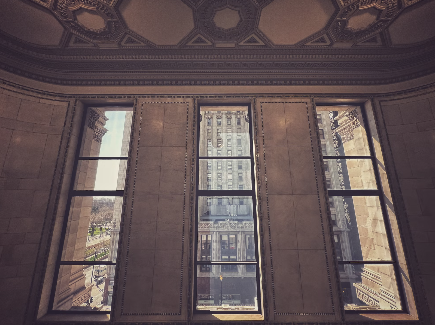windows in a historic building